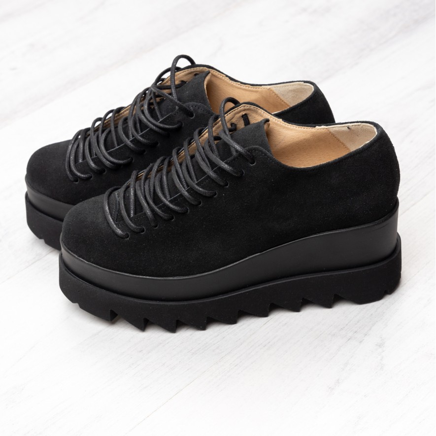 Pantofi - .Lyon - Black- Velur